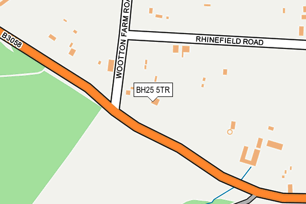 BH25 5TR map - OS OpenMap – Local (Ordnance Survey)