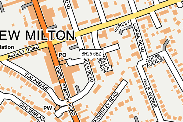 Map of SPENCER COURT (NEW MILTON) LIMITED at local scale