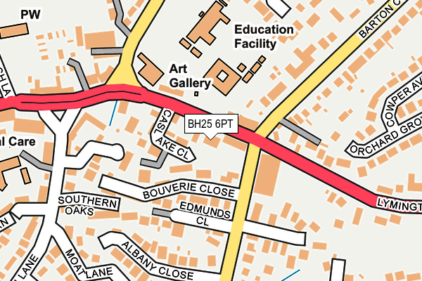 Map of THE FAWCETT CENTRE - PRIVATE ACADEMIC TUTORING LTD at local scale