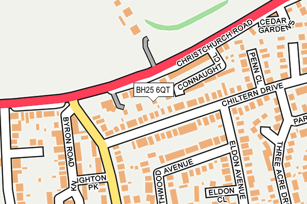 BH25 6QT map - OS OpenMap – Local (Ordnance Survey)