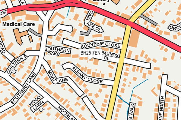 BH25 7EN map - OS OpenMap – Local (Ordnance Survey)
