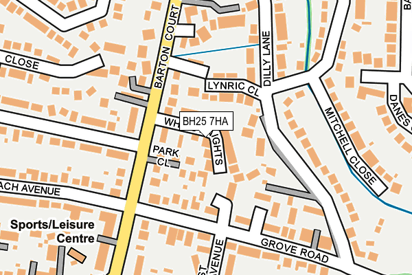 BH25 7HA map - OS OpenMap – Local (Ordnance Survey)