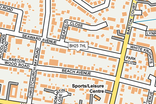 BH25 7HL map - OS OpenMap – Local (Ordnance Survey)