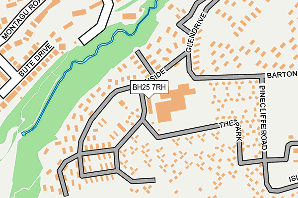 BH25 7RH map - OS OpenMap – Local (Ordnance Survey)
