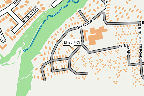 BH25 7RN map - OS OpenMap – Local (Ordnance Survey)