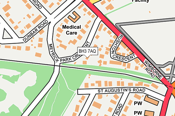 BH3 7AQ map - OS OpenMap – Local (Ordnance Survey)
