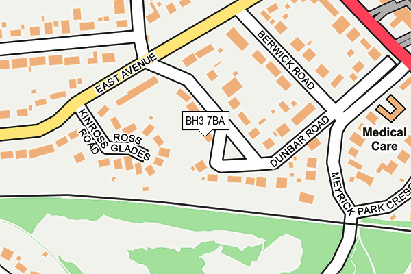 BH3 7BA map - OS OpenMap – Local (Ordnance Survey)