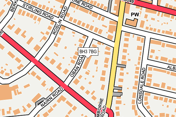 BH3 7BG map - OS OpenMap – Local (Ordnance Survey)
