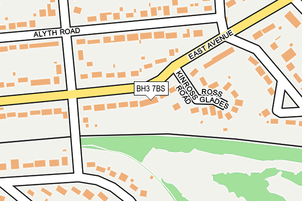 BH3 7BS map - OS OpenMap – Local (Ordnance Survey)