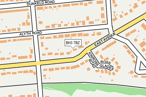 BH3 7BZ map - OS OpenMap – Local (Ordnance Survey)