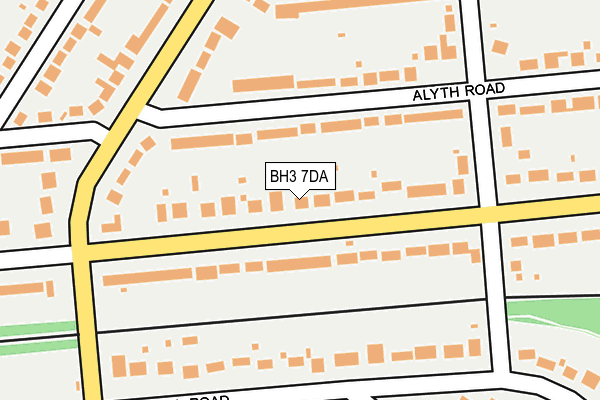 BH3 7DA map - OS OpenMap – Local (Ordnance Survey)