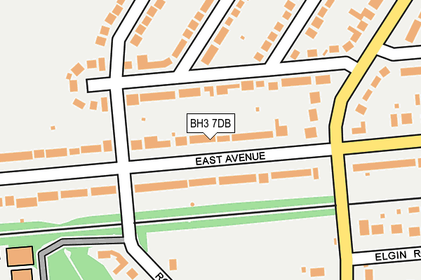 BH3 7DB map - OS OpenMap – Local (Ordnance Survey)
