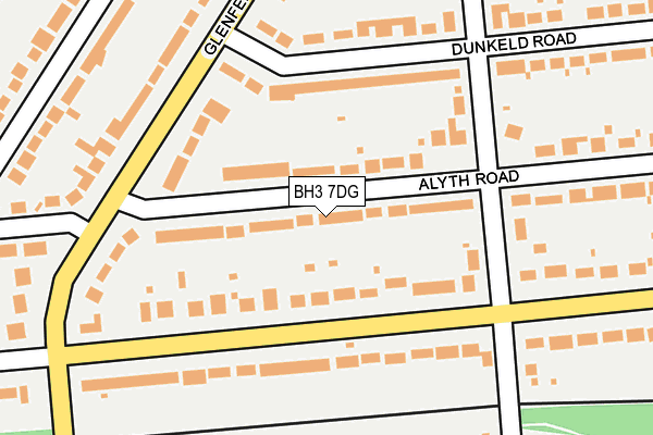 BH3 7DG map - OS OpenMap – Local (Ordnance Survey)
