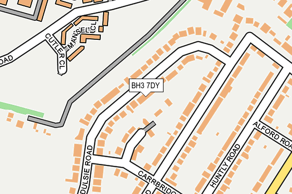 BH3 7DY map - OS OpenMap – Local (Ordnance Survey)
