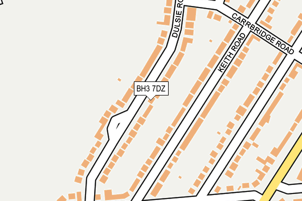 BH3 7DZ map - OS OpenMap – Local (Ordnance Survey)