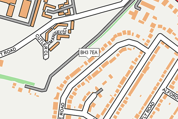 BH3 7EA map - OS OpenMap – Local (Ordnance Survey)
