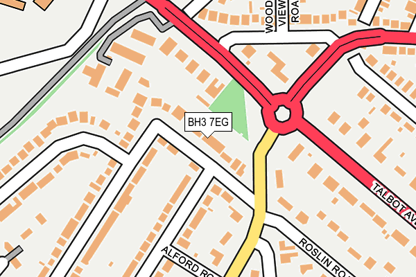 BH3 7EG map - OS OpenMap – Local (Ordnance Survey)