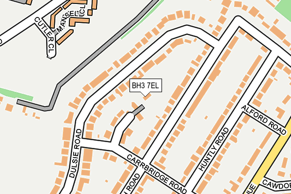 BH3 7EL map - OS OpenMap – Local (Ordnance Survey)