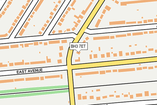 BH3 7ET map - OS OpenMap – Local (Ordnance Survey)