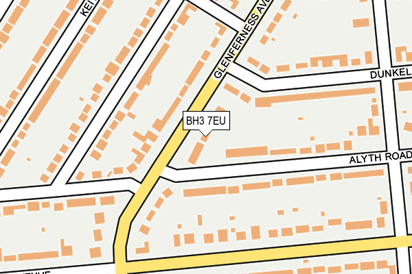 BH3 7EU map - OS OpenMap – Local (Ordnance Survey)