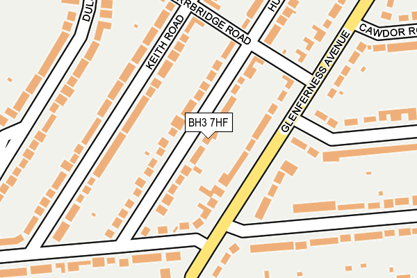 BH3 7HF map - OS OpenMap – Local (Ordnance Survey)