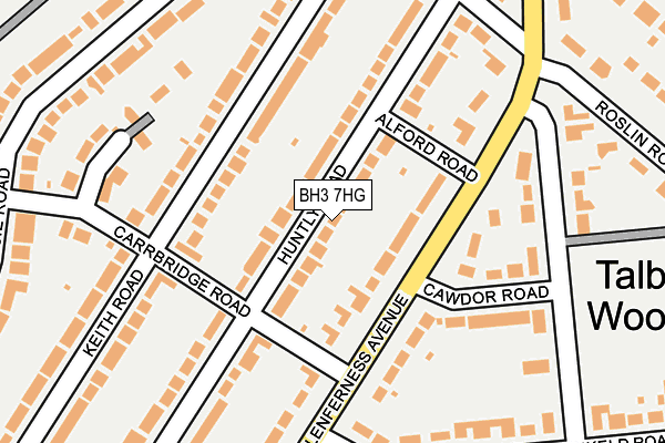 BH3 7HG map - OS OpenMap – Local (Ordnance Survey)