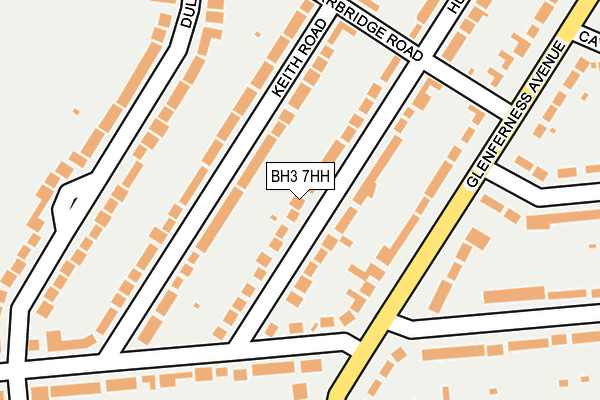 BH3 7HH map - OS OpenMap – Local (Ordnance Survey)