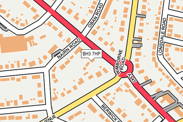 BH3 7HP map - OS OpenMap – Local (Ordnance Survey)