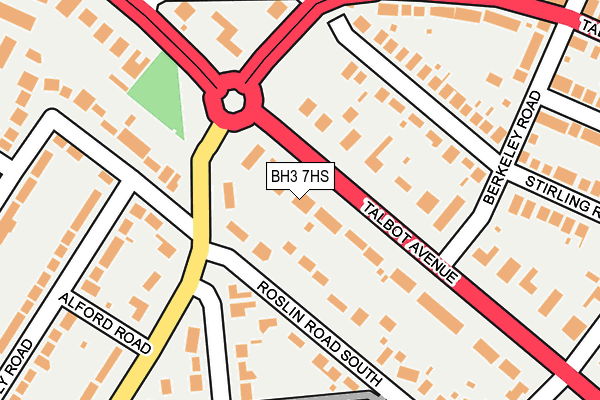 BH3 7HS map - OS OpenMap – Local (Ordnance Survey)
