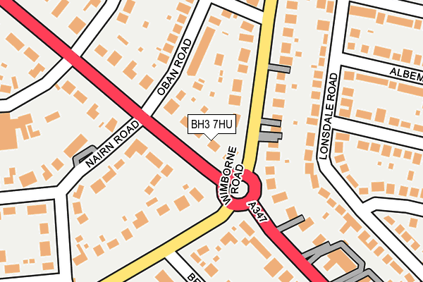 BH3 7HU map - OS OpenMap – Local (Ordnance Survey)