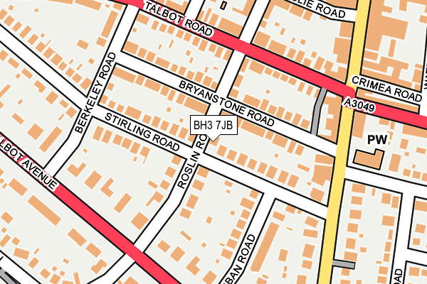 BH3 7JB map - OS OpenMap – Local (Ordnance Survey)