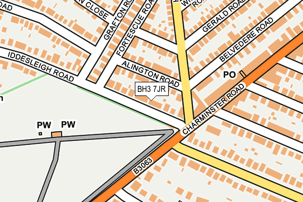 BH3 7JR map - OS OpenMap – Local (Ordnance Survey)