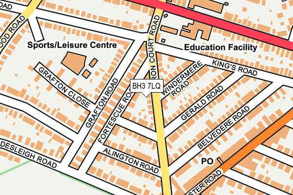 BH3 7LQ map - OS OpenMap – Local (Ordnance Survey)