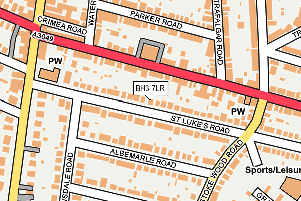 BH3 7LR map - OS OpenMap – Local (Ordnance Survey)