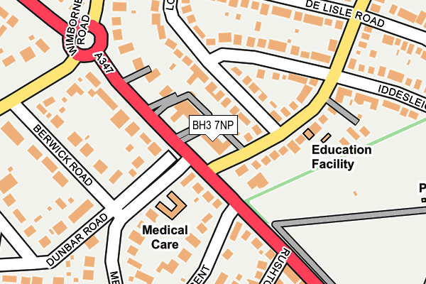 BH3 7NP map - OS OpenMap – Local (Ordnance Survey)