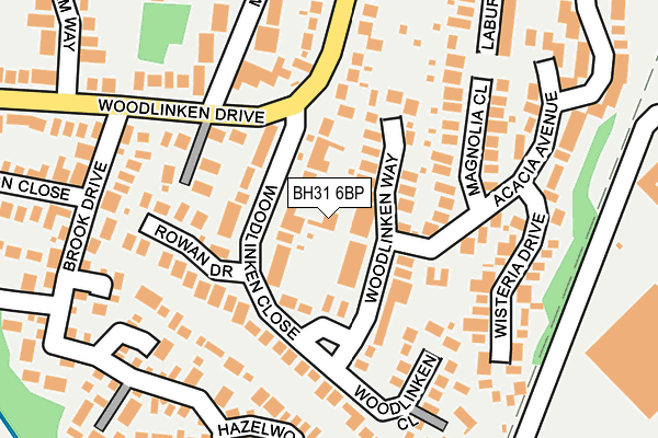 BH31 6BP map - OS OpenMap – Local (Ordnance Survey)