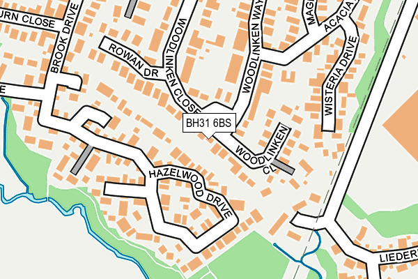 BH31 6BS map - OS OpenMap – Local (Ordnance Survey)