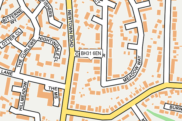 BH31 6EN map - OS OpenMap – Local (Ordnance Survey)