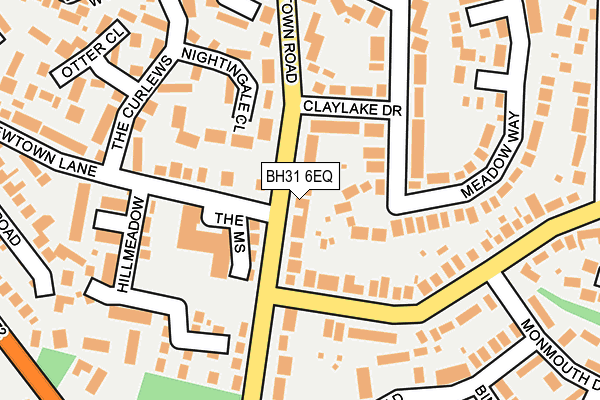 BH31 6EQ map - OS OpenMap – Local (Ordnance Survey)