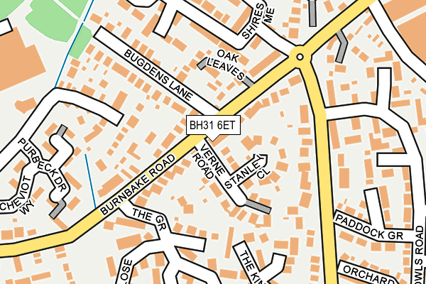 BH31 6ET map - OS OpenMap – Local (Ordnance Survey)