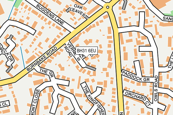 BH31 6EU map - OS OpenMap – Local (Ordnance Survey)