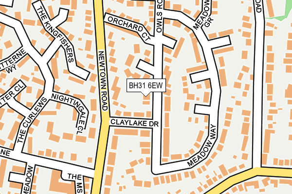 BH31 6EW map - OS OpenMap – Local (Ordnance Survey)