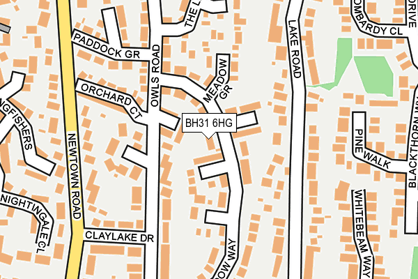 BH31 6HG map - OS OpenMap – Local (Ordnance Survey)