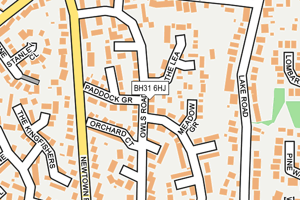 BH31 6HJ map - OS OpenMap – Local (Ordnance Survey)