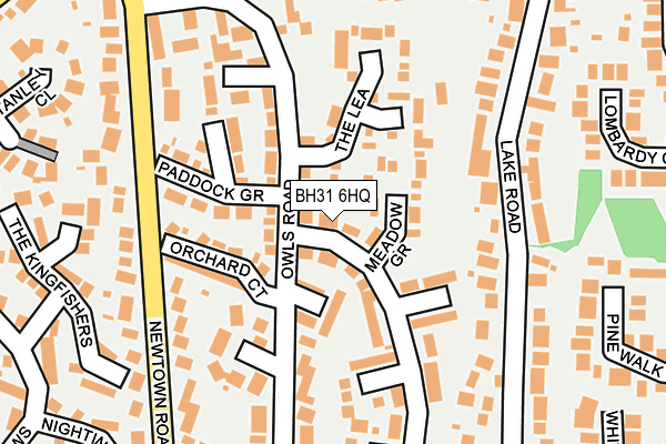 BH31 6HQ map - OS OpenMap – Local (Ordnance Survey)