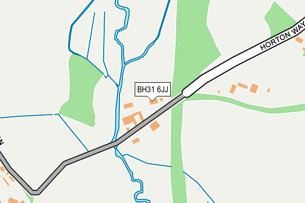 BH31 6JJ map - OS OpenMap – Local (Ordnance Survey)