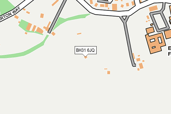 BH31 6JQ map - OS OpenMap – Local (Ordnance Survey)