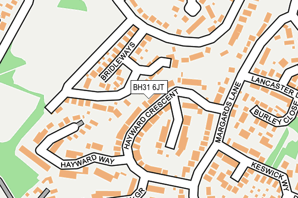 BH31 6JT map - OS OpenMap – Local (Ordnance Survey)