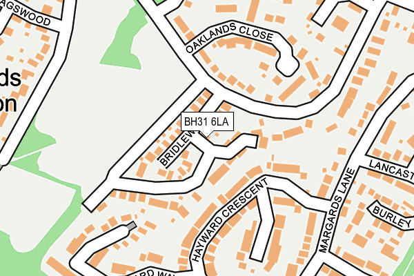 BH31 6LA map - OS OpenMap – Local (Ordnance Survey)