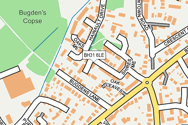 BH31 6LE map - OS OpenMap – Local (Ordnance Survey)